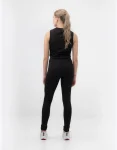 Black Shirt Cotton Leticia (No Sleeves)-3