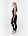 Black Shirt Cotton Leticia (No Sleeves)-3